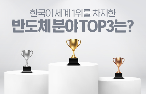 한국이 세계 1위를 차지한 반도체 분야 TOP3 기업은?